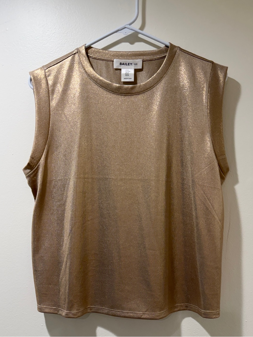Bailey 44 Shimmery Gold Sleeveless Tank